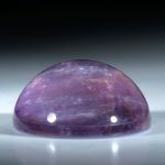 Amethyst mit Bergkristall doublettiert, ovale Form