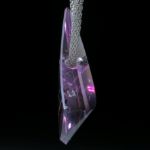 Ametrin Anhänger, Fantasieform poliert, ca.50x29x14mm