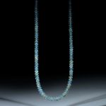 Beryll (Aquamarin, Goldberyll) Brasilien, handgeschliffenes Collier Boutonformen