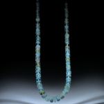 Beryll Brasilien (Aquamarin Goldberyll), handgeschliffenes Collier Boutonformen