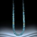 Beryll Brasilien (Aquamarin Goldberyll), handgeschliffenes Collier Boutonformen