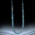 Beryll Brasilien (Aquamarin Morganit), handgeschliffenes Collier Boutonformen
