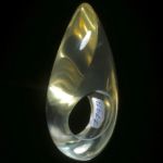 Brasilit (erhitzter Quarz aus Brasilien), aufwendig geschliffener Ring