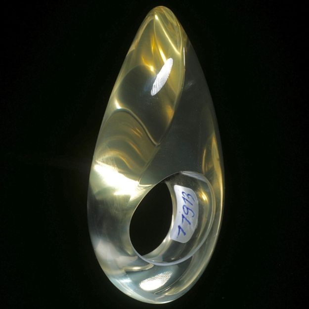 Brasilit (erhitzter Quarz aus Brasilien), aufwendig geschliffener Ring