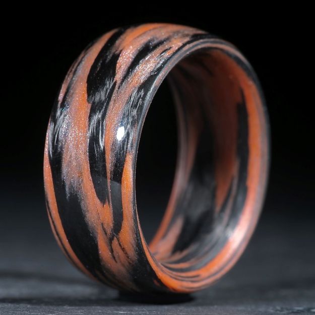 Karbonring, Carbon / Cadmiumorange hell (Duplex)