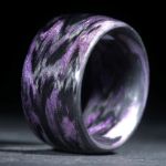 Karbonring, Carbon / Mira Lila gewickelt (Duplex)