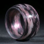 Karbonring, Carbon / Mira Lila gewickelt (Duplex)