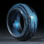 Karbonring, Carbon / Mira Türkis gewickelt (Duplex)