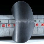 Carbonring handgewickelt mattiert, Bandring im Verlauf