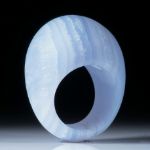 Chalcedonring gebändert, matt