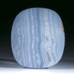 Chalcedonring gebändert, matt, Tafelring