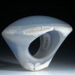 Chalcedon Ring teils naturbelassen und poliert