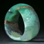 Chrysopras (Australien), geschwungene Form, 13mm Breit