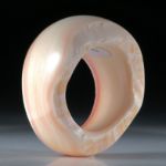 Conch, strombus gigas, Fingerring ca.34x30x18mm, Innendurchmesser 20.3mm