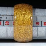 Fingerring aus Glasfaser mit Blattgold