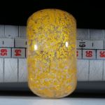 Goldglas Fingerring,  Bandring parallel, bombiert