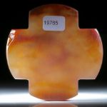 Karneol Madagaskar, Kreuz mit naturbelassener Oberfläche