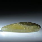 Peridot Tropfen mit Bergkristall doublettiert
