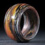 Karbonring, Carbon / Glasfaser Gold, Ocker (Multiplex V6)