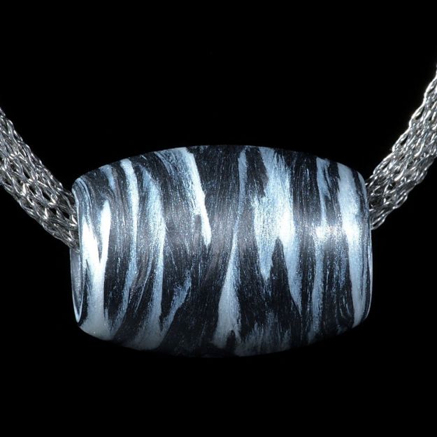 Carbon Anhänger mit Glasfaser Icy White