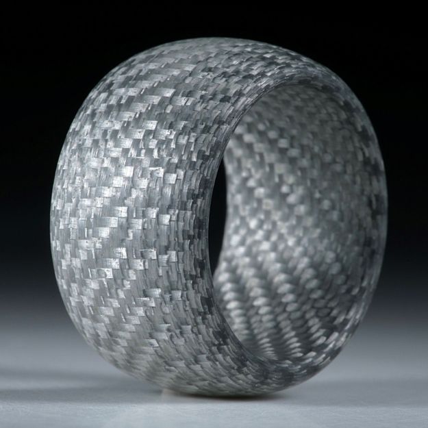 Alutexring, fein kariert, innen/aussen gerundet, matt