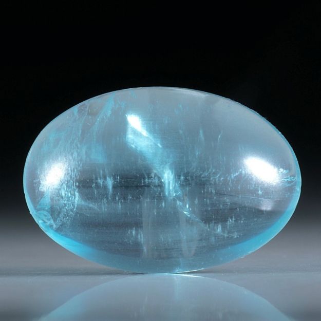 Bild von Aquamarin Cabochon ca.26x17.5x8.5mm