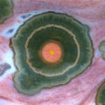 Oceanjaspis Quadrat, einseitig poliert ca.35x35x5mm