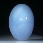 Chalcedon Cabochon beidseitig poliert, ca.32x22x20mm