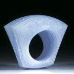 Chalcedonring gebändert, matt, Tafelring