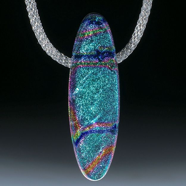 Dichroic Glass, Opalglas Anhänger