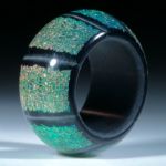 Dichroic Glass, Opalglas Ring, Bandring parallel