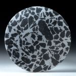 Gabbro in Alumaterix, Rondelle in Torsion geschliffen