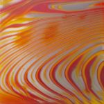 Fusing Glas Paar für Ohrschmuck, viereckige Form in Torsion geschliffen