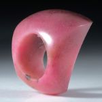 Edelsteinring Rhodonit "Zweiflächer" ca.35x34x26mm