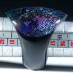 Opalglas Fingerring im Verlauf geschliffen und poliert