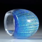 Fingerring Opalglas, Innendurchmesser 20,2mm