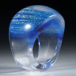 Fingerring Opalglas, Innendurchmesser 20,2mm