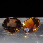 Andalusit Paar, rund, 1.66ct.
