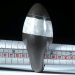Kieselstein Ring mit Quarzlinie, hoch bombiert und poliert