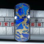Edelsteinring Lapislazuli in Messingmatrix