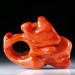 Edelkoralle, corallium rubrum, Fingerring ca.67x57x30mm