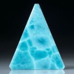 Larimar, Pectolith, Dreieckform ca.39x33x3.5mm