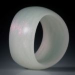 Fibertec: Glasfaserring handgewickelt mira Rot, geschwungene Form