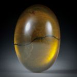 Turmalin mit Bergkristall doublettiert, 40.45ct. ovaler Cabochon ca.28x19.5x10mm