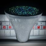 Fingerring Opalglas mit Lasergraviertem Muster