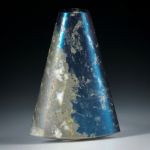 Edelstein Freiform Covellin, Paar für Ohrschmuck