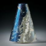 Edelstein Freiform Covellin, Paar für Ohrschmuck