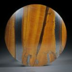 Tigerauge Paar für Ohrschmuck, 31x31x5mm
