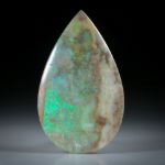 Edelopal Australien (Andamooka),  Tropfenform ca.45x27x5mm