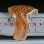 Steinring Tropfstein (Aragonit) mit naturbelassener Seite
